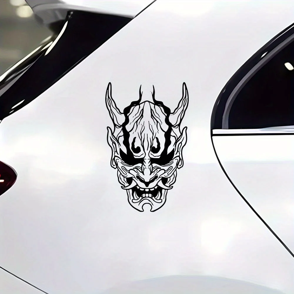 AliExpress NONE 1PC Japanese Oni Hannya Mask Waterproof Self-adhesive Vinyl Sticker for Car Motorcycle Bike Helmet Laptop Decor
