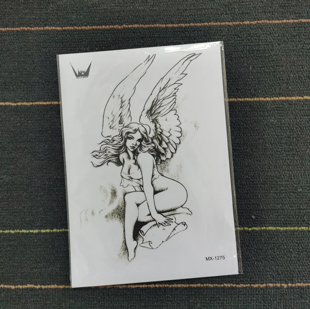 Waterproof Temporary Tattoo Sticker Angel Beauty Girl fake tatto flash tatoo tatouage Stickers leg arm back for girl women men