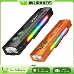 Wurkkos HD01 PRO Rechargeable Flat EDC Flashlight with Green Beam UV Light White LED and Side RGB Lights 1200 LM for Emergency
