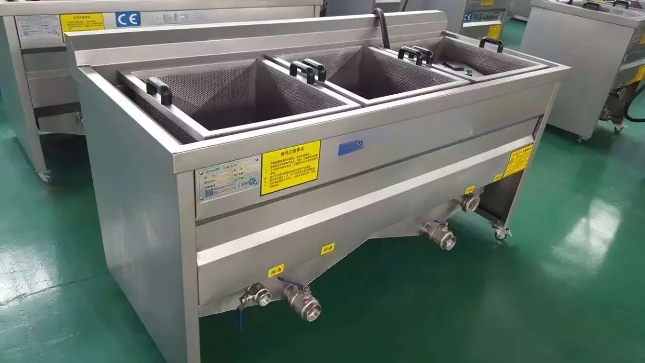 Fritadeira de frango em aço inoxidável Fritas de batata Fritas de frango Fritadeira comercial