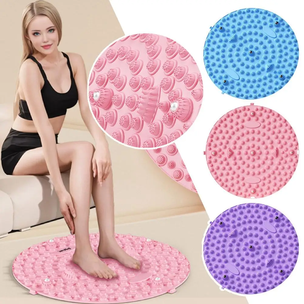 Finger Pressure Board Foot Massage Pad Foot Step Through Fitness Meridian Pad Pedal Massage Jogging The V1Y8