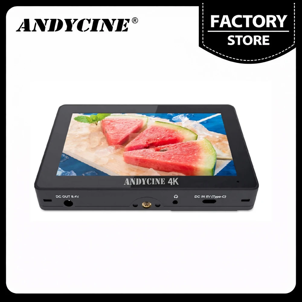 

ANDYCINE A6 Pro 5.5" Camera Monitor 4K HDMI 3D LUT Touch Screen Built-in Sony F970 to Power Hollyland Wireless MARS 300 pro 400s