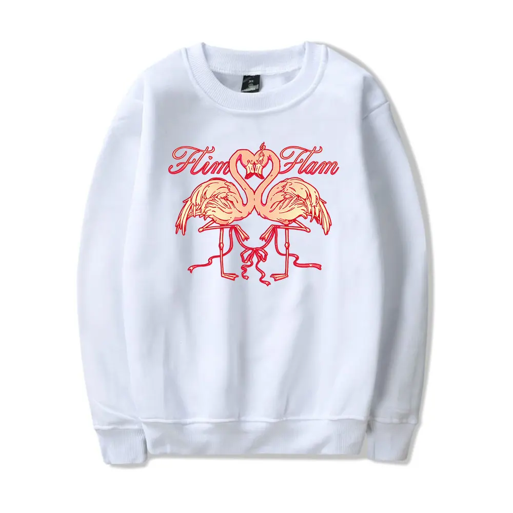 Flamingo Flim Flam Love Birds Crewneck Sweatshirts New Logo Merch Women Men Fashion Casual Long Sleeve