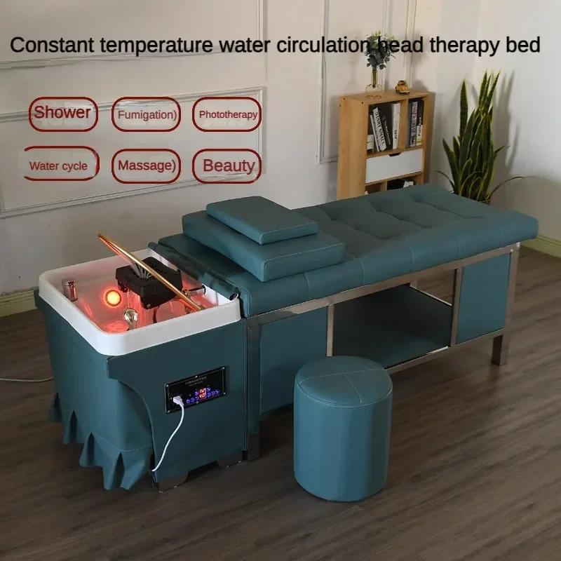 High-end head treatment Multi-functional head treatment bed SPA fumigation automatic constant temperature water cyclemassage bed