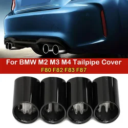 Car Exhaust Trim Exhaust Tailpipe For BMW M2 M3 M4 F80 F82 F83 F87 Black Chrome Exhaust Tip Muffler Exhaust Cover Nozzle