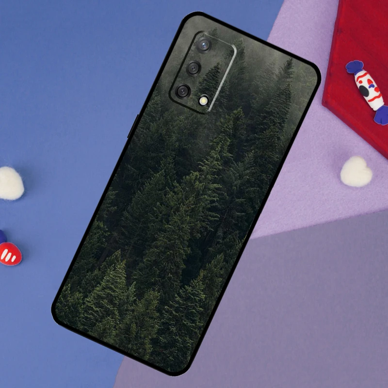 حافظة طبيعة الغابات الجبلية الجميلة لهاتف اوبو A60 A80 A40 A6 A5 Pro A15 A16 A17 A57 A94 A74 A54 A76 A96 A18 A38 A58 A78 A98 #4