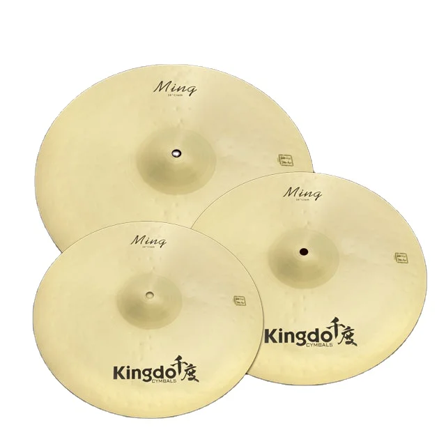 

Hot Sales B20 100% Handmade Professional Artist Dark Series 5pcs Cymbal Set For Drum Set Percussion Musical Instrument