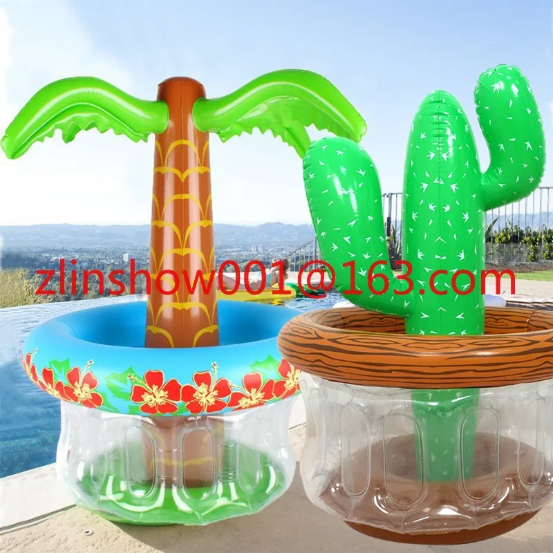 Beverage cooling ice bar ice bucket outdoor coaster pvc inflatable coconut ice bucket