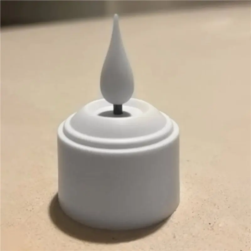 Set Lilin Teh Tanpa Api ABFI Dengan Remote Control Timer Stasiun Pengisian Daya Lilin Teh LED Untuk Halloween Ulang Tahun