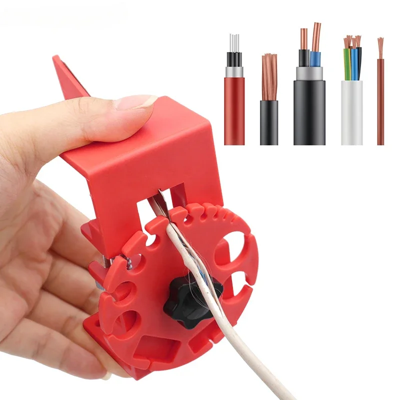 

Wire Stripper Quick Copper Electric Wire Demolisher Manual Stripping Clip Pliers Home Portable Cutting Crimping Tool