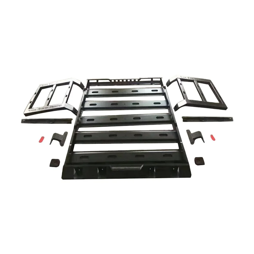 Shanghai Sanfu JL1087 Luggage Roof Rack With Side Ladders Top Luggage Bracket Top Cargo Carrier Fit For Jeep W rangler JL 18+