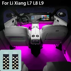 For LiXiang L7 L8 L9 Special Atmosphere Lamp Modified Parts Car Foot Socket Light Auto LED Interior Accessories for Li Xiang