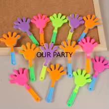 20Pcs Colorful Mini Hand Clapper Cheering Props Clap Your Hands Toys for Kids Birthday Party Favors Baby Shower Pinata Fillers