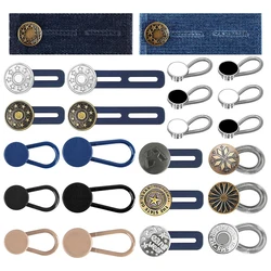 Pants Button Extender Shirt Collar Extenders Jeans Waist Extender Metal Button No Sew Button for Extender Jeans Pants Collar