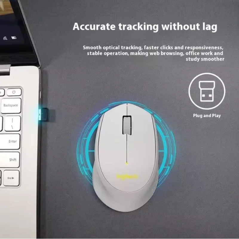 Logitech M280 Wireless Portable Mouse, Comfortable Grip with Accurate Optical Tracking, Suitable for Multi-system and Notebook.