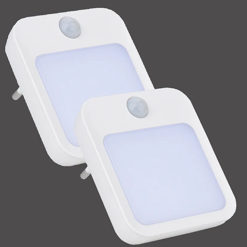 Night Light With Motion Sensor EU Plug In Dimmable Cabinet Light For Baby  Bedside Bedroom Corridor Wireless Night Lamp Lighting