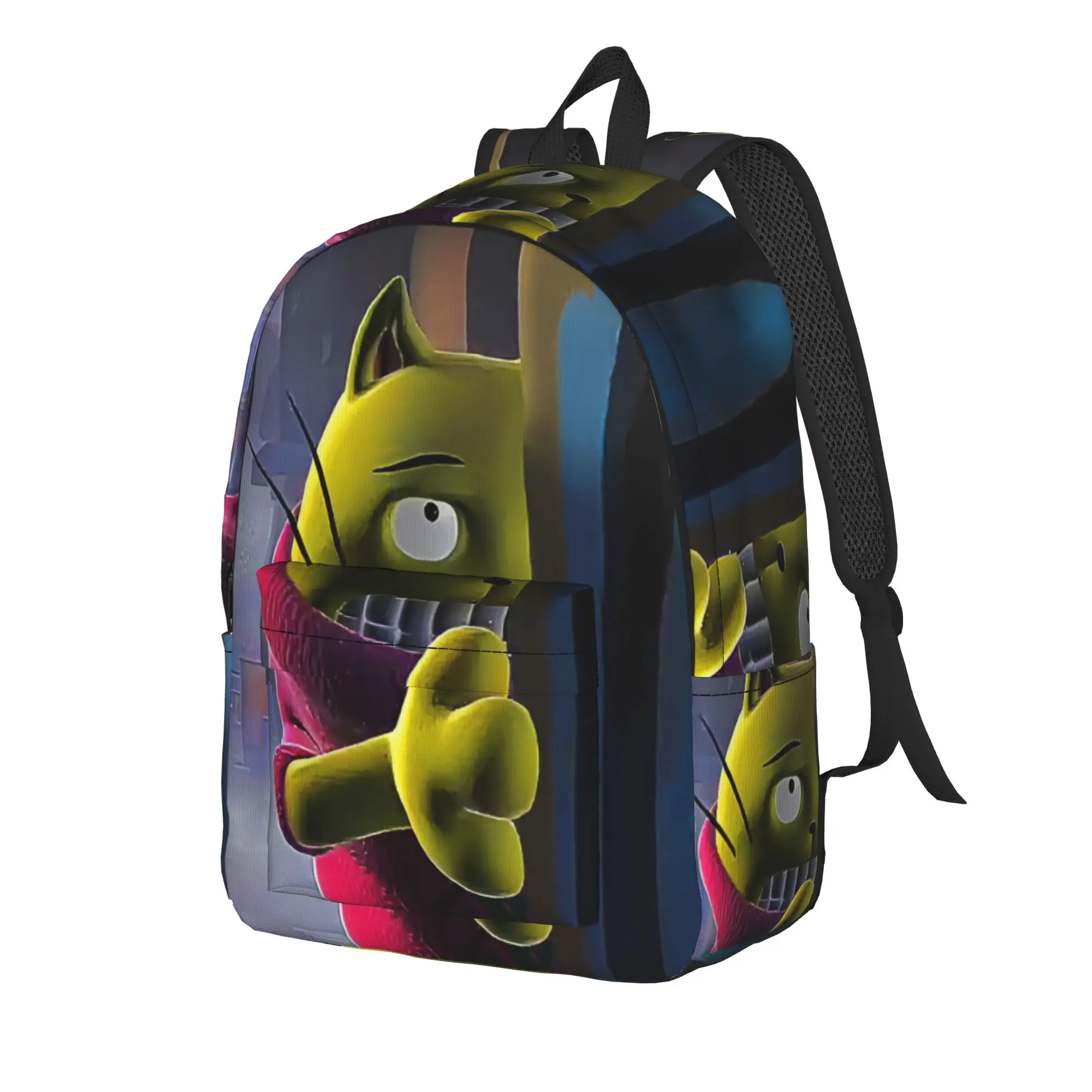 Mr.Stain on Junk Alley Classical Backpack Outdoor High School Work  Daypack for Men Women Laptop Computer Canvas Bags