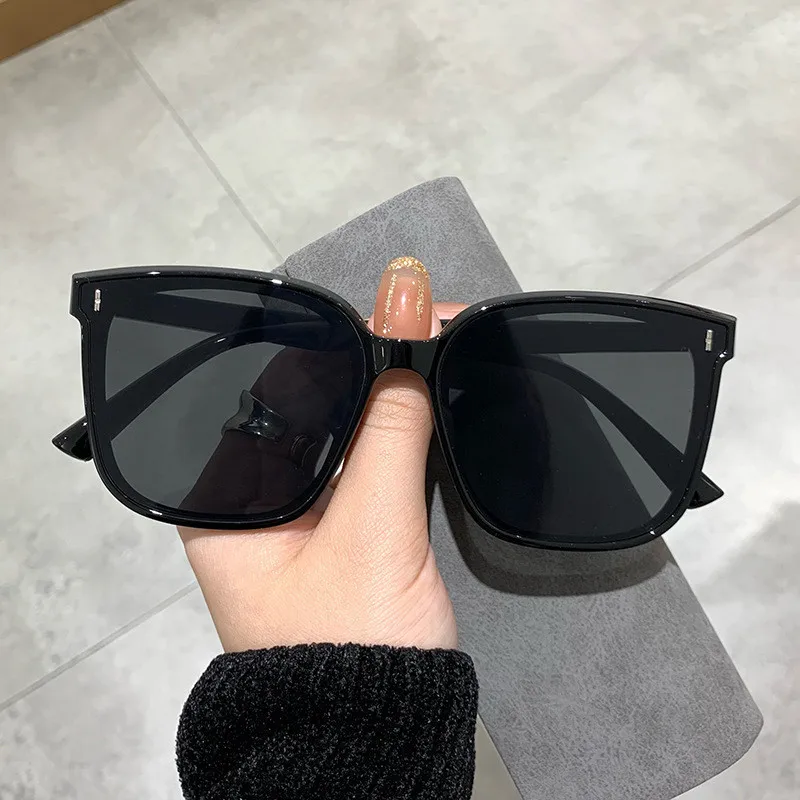 Lunettes de soleil carrées vintage pour femmes, lunettes de soleil surdimensionnées pour hommes, lunettes de soleil rétro noires, lunettes de soleil UV400, Oculos De Sol