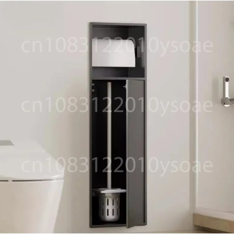 Niche-toilet van roestvrij staal 304, verborgen toiletborstel Niche ingebedde tissuebox verborgen - afbeelding 2
