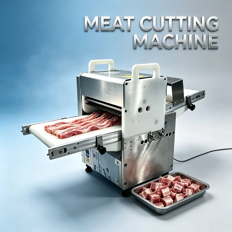 Commercial Meat Slicing Strip Cutting Machine Multifunctional Fresh Meat Cutter For Beef Fish Lamb Chicken Breast Shredding Dic