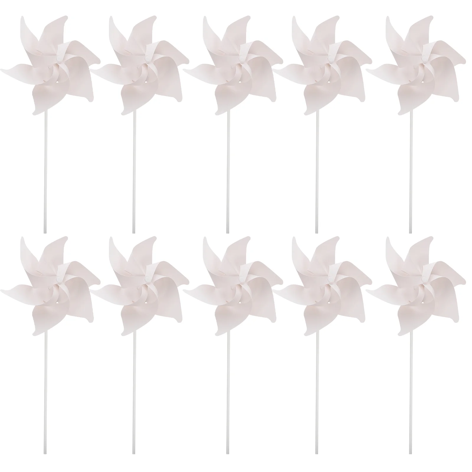 10 Pcs Party Pinwheels Decor Windmill Childrens Toys DIY Painting Paper Drawing