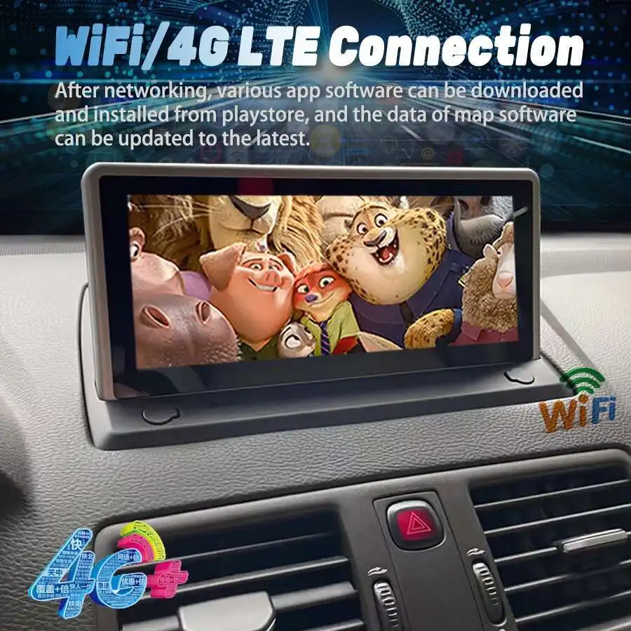 Layar Qled 8.8 Inci 256GB Android 14 Radio Mobil Multimedia untuk Volvo XC90 2004-2014 Navigasi GPS Nirkabel DSP Carplay 2din HU