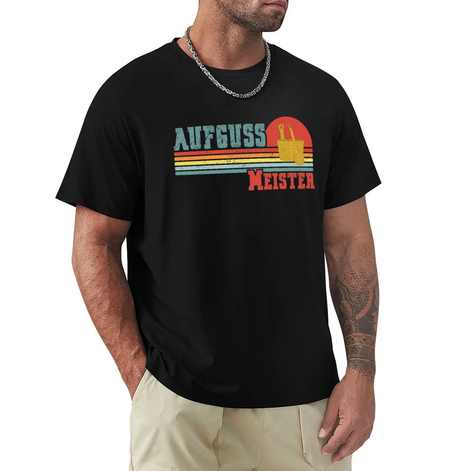 Sauna Infusion Master Sauna Master T-Shirt Large Size Short Sleeve T-Shirt