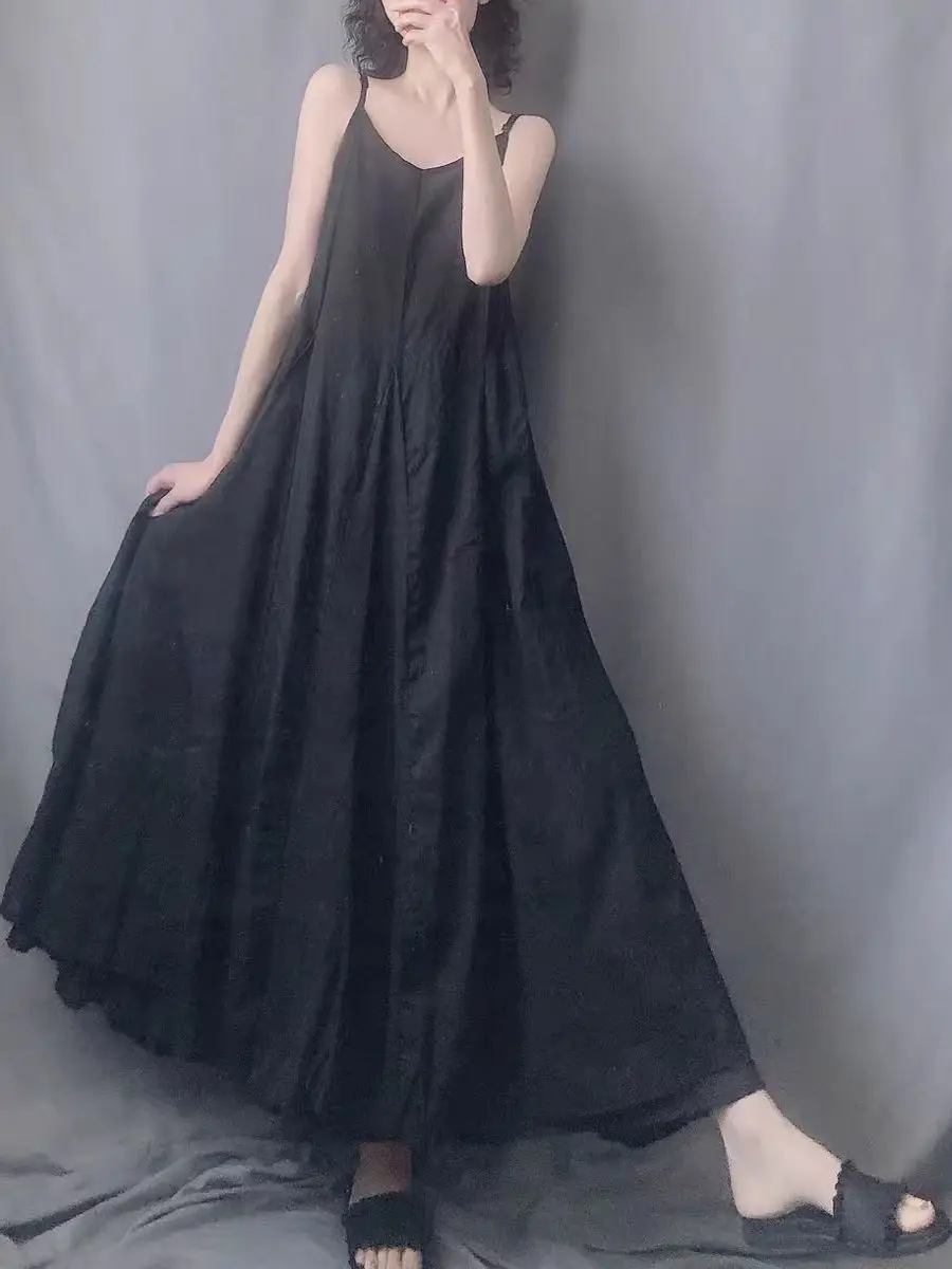 Vestido Midi F em Camadas Duplas Preto e Branco com Saia Psada em Folhas, Tamanho ande, Estilo A-Line
