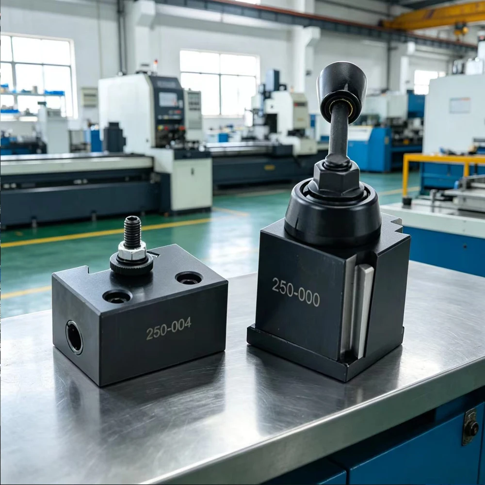 

1PC 250‑001 250-002 Quick Changing Tool Post CNC Turning HighCarbon Steel Lathe Tool Holder