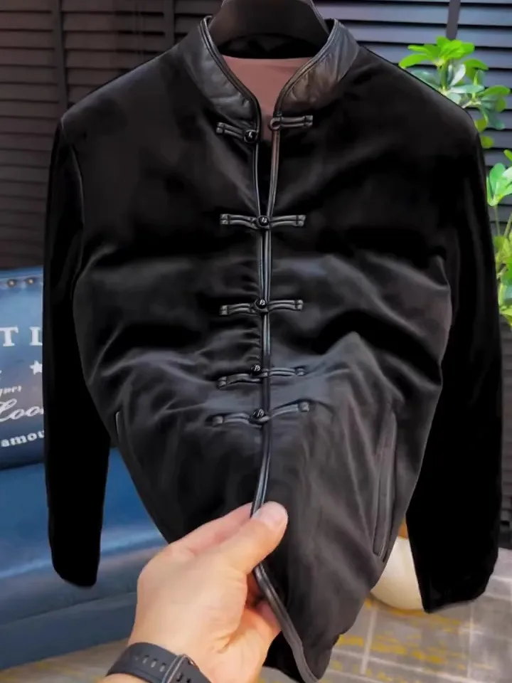 

Осенне-зимнее клетчатое пальто на пуговицах, теплое дурническое пальто, модный костюм Тан, элитный персональный хаоме, этническая мода