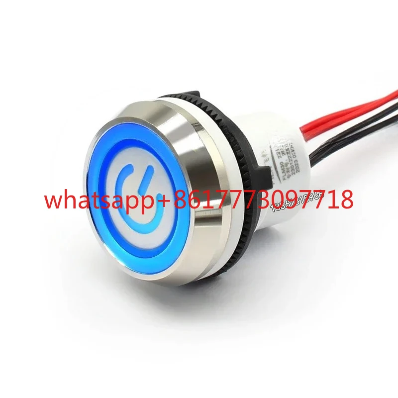 

Переключатель 30 мм, водонепроницаемая кнопка шнура, кнопка питания 220 В, новый самоблокирующийся вентилятор для плиты на складе