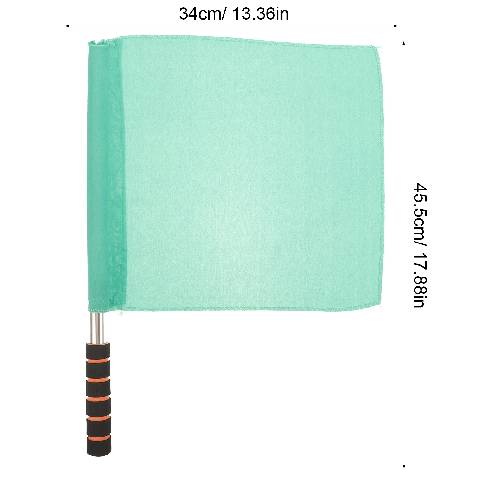 2Pcs Soccer Referee Flags Lightweight Durable Handheld Football Match Flags for Refereeing Racing Conducting Referee Flag