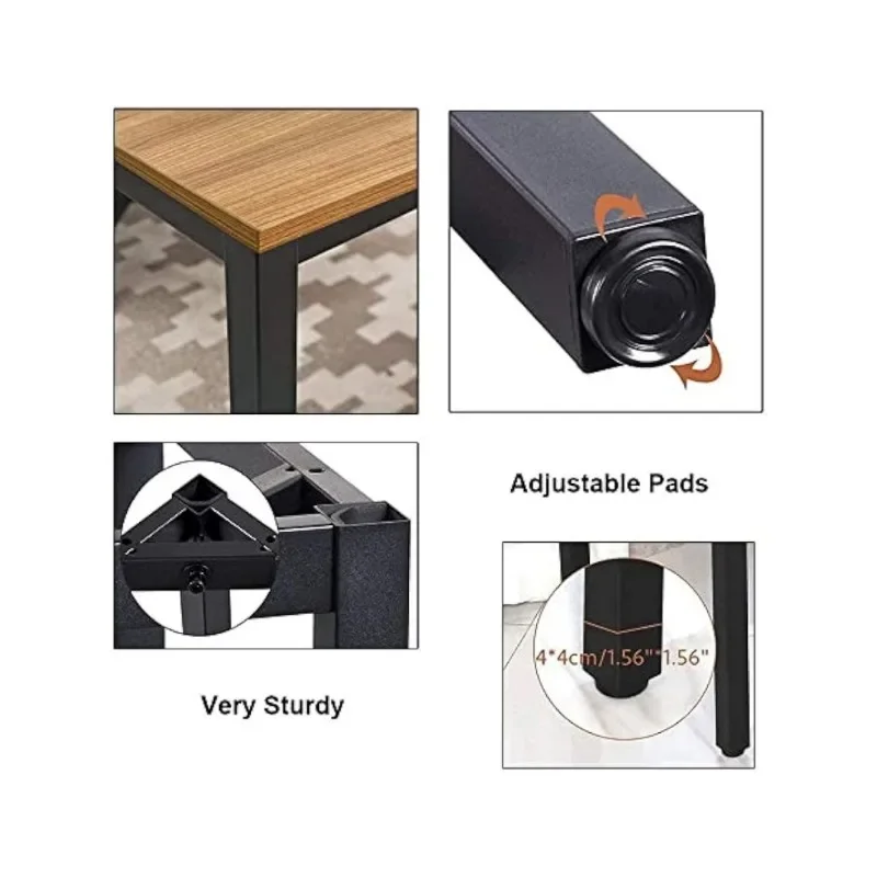 Mesa moderna escritório estilo simples, Workstation para casa, resistente, 36x72 polegadas