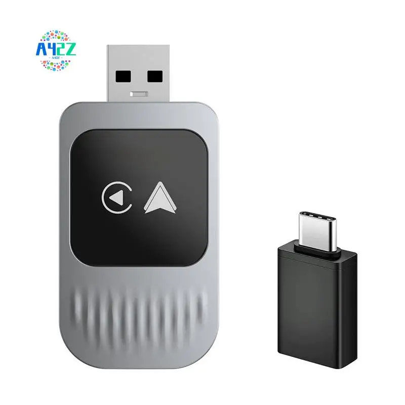

A42Z-2 In1 Wireless Carplay Android AUTO Car Adapter Wifi & Bluetooth Wired Carplay To Wireless Carplay With USB-C Adapter