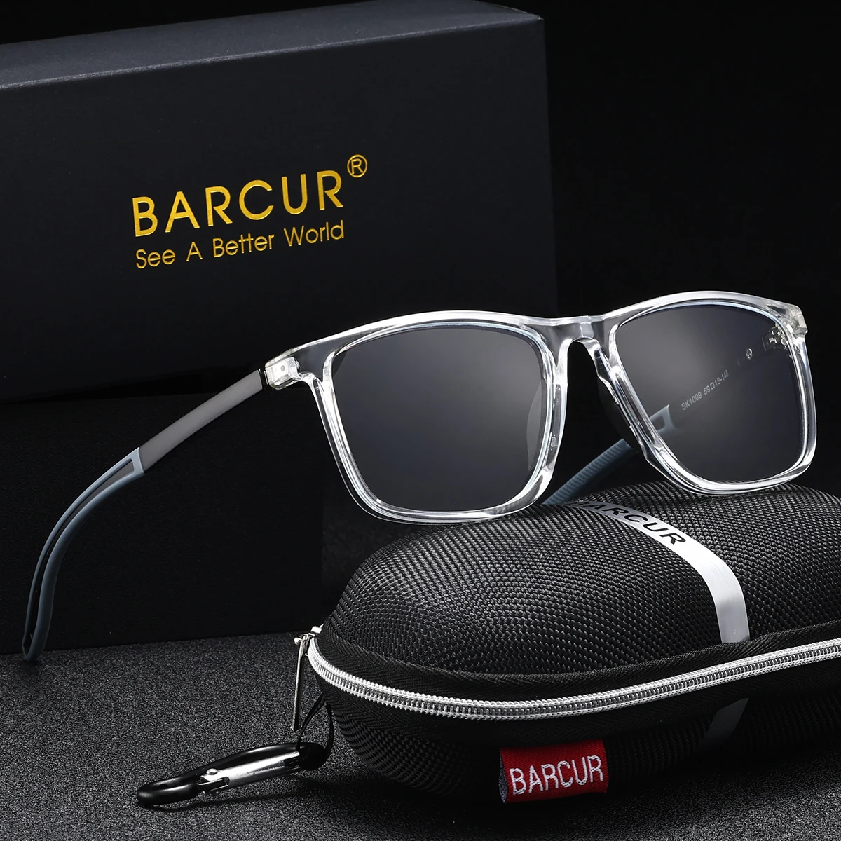 BARCUR Sports Reading Glasses For Women Fashion PC Transparent glasses Multiple Degrees Anti-Blue Light Glasses Men