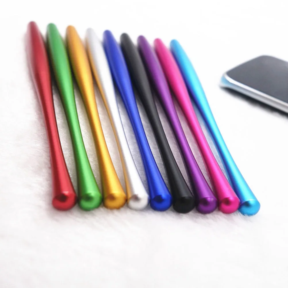 

2Pcs Touch Screen Pens Slim Waist Durable Metal Stylus Pen for Tablets Cell Phones Drawing Gaming Note-Taking Tablets Stylus