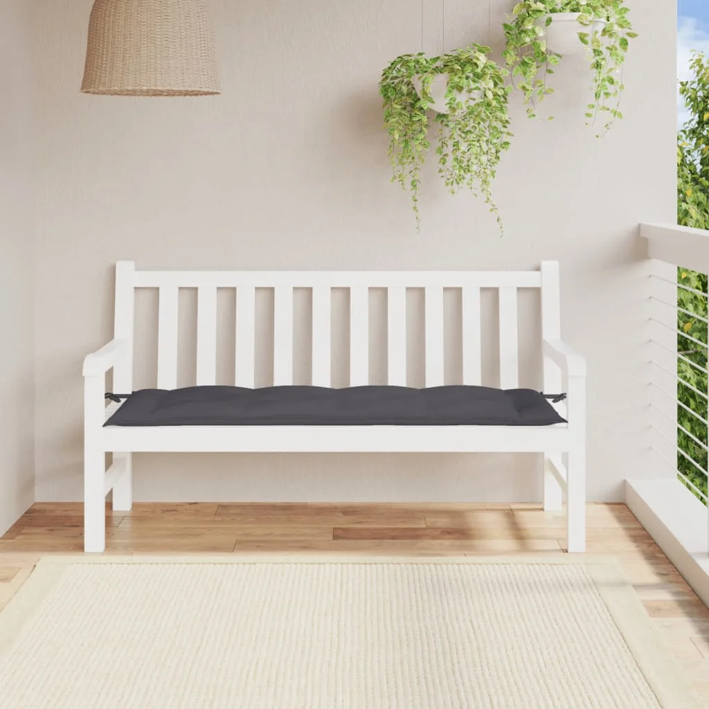 150x50x7 cm anthracite gray Oxford fabric garden bench cushion