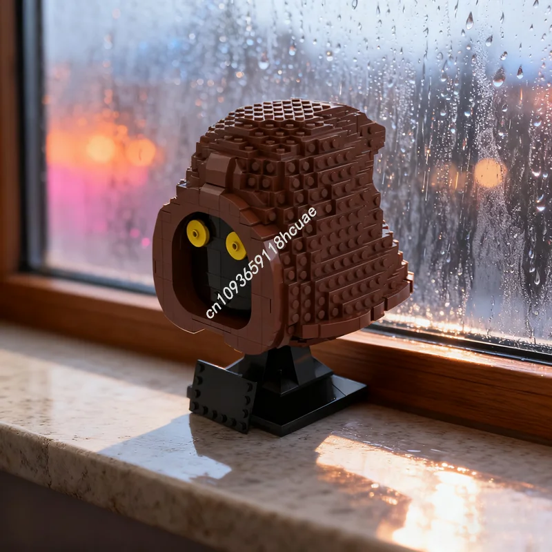 

740 шт. MOC Jawa Бюст Коллекция шлемов Стиль Звезда Модель Строительные блоки Архитектурные игрушки DIY Идея Кирпич Рождественский подарок Дети