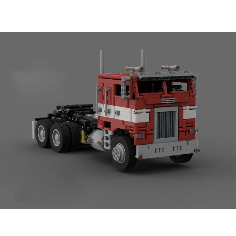 Building Block MOC-104162 Semi-trailer Truck Dump Truck Car Scale 1:17 Model 1664PCS Children's Birthday Gift Christmas Toy