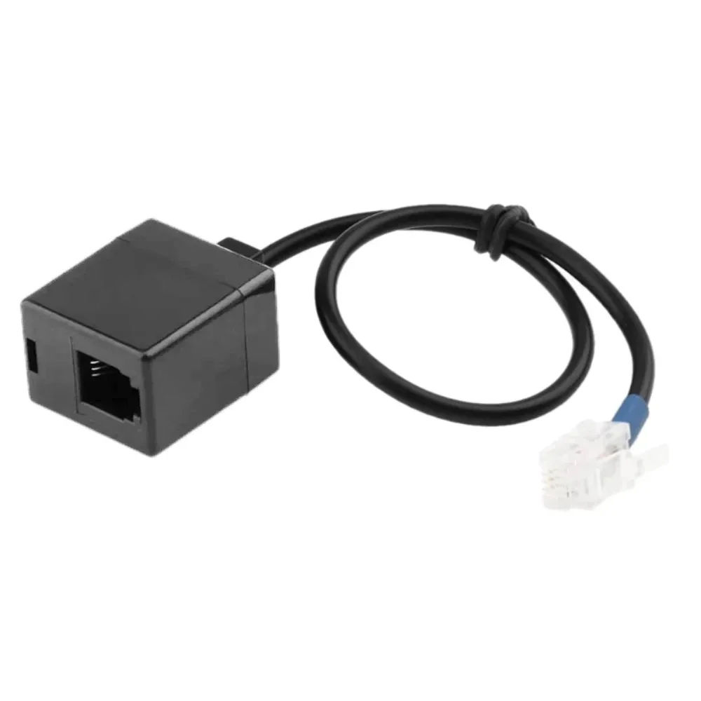 Adaptateur RJ9 4P4C Mâle vers Femelle de 25cm, Câble d'Extension de Téléphone Compatible avec le Fil de Séquence Fixe CISCO