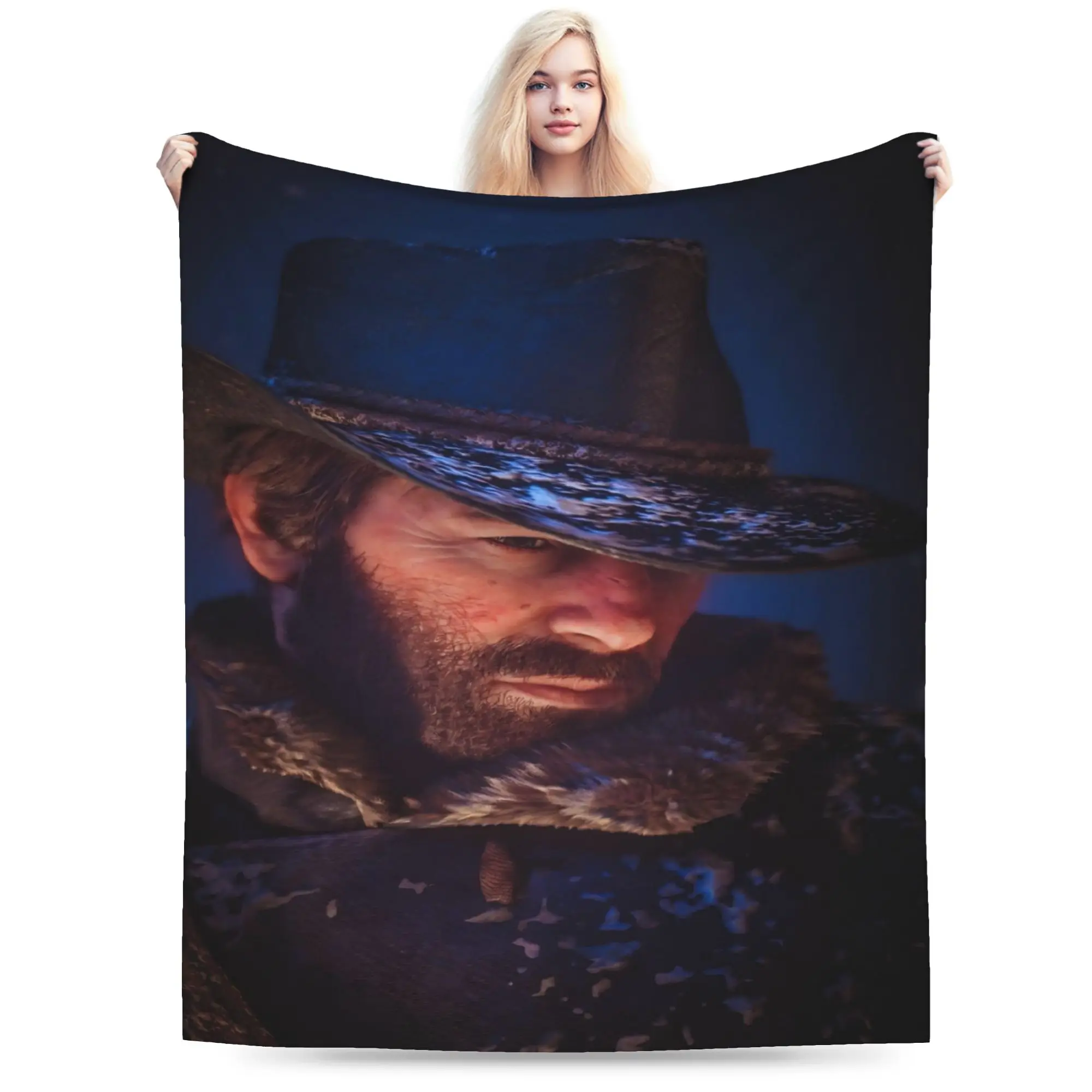 Arthurs Morgans Blankets Coral Fleece Plush  Relax Super Soft Throw Blankets for Home Quilt