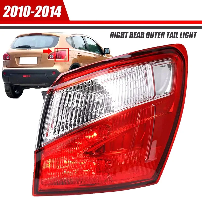 NEW-Car LED Rear Tail Light Outer For Nissan Qashqai 2010-2014 EU Version