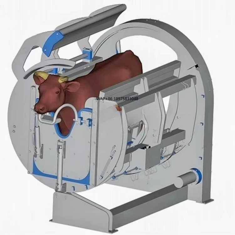 Livestock slaughtering equipment hydraulic halal cattle camel box slaughtering machine