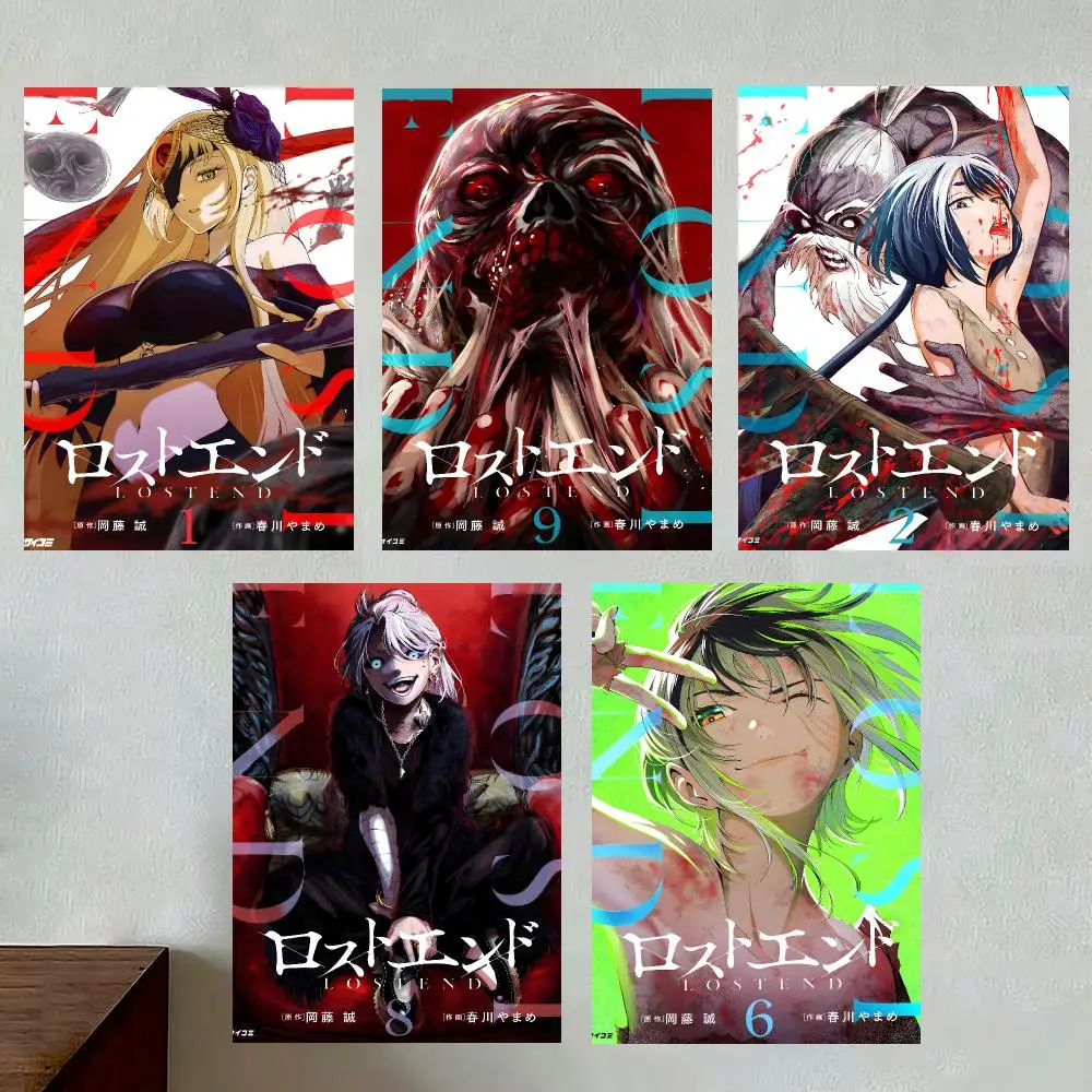 Manga L-Lost End Poster New Poster Living Room Bedroom Bar Cafes Wall Home Decoration Gifts hot