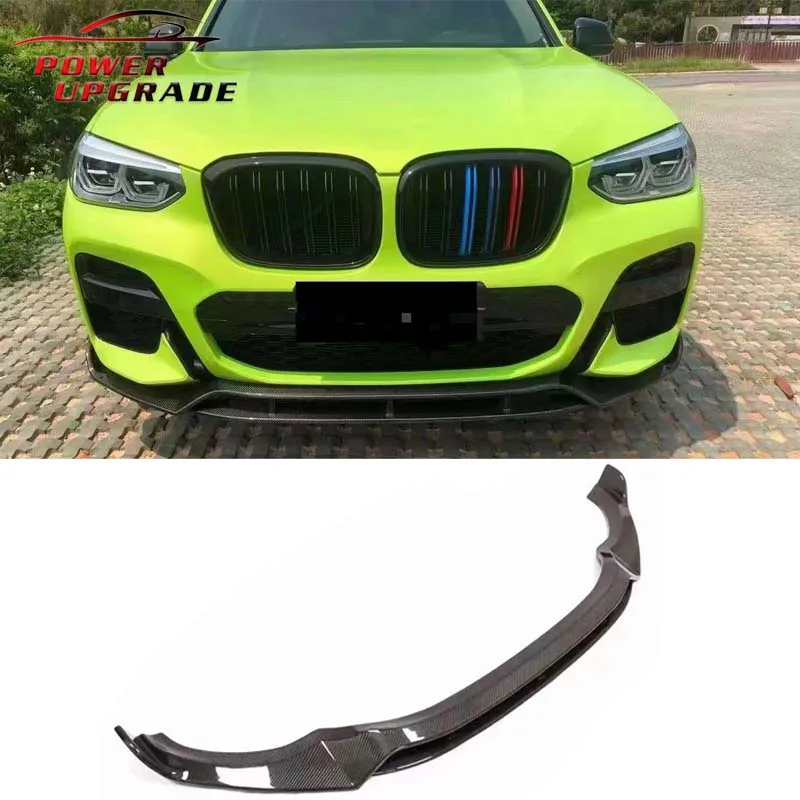 

For BMW X3 G01 G08 X4 G02 M-SPORT Carbon Fiber Front Lip Front Bumper Body Kit Retrofit Accessories