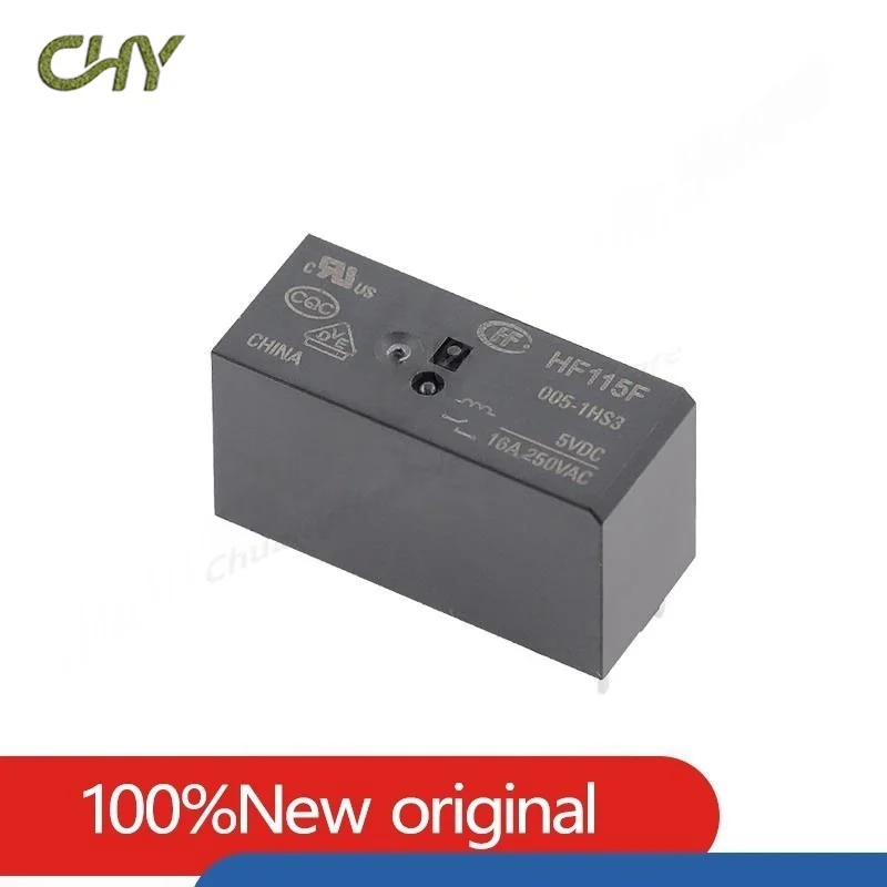 Original New Relay HF JQX HF115F-005 012 024-1HS3 6PIN 16A 250VAC 5V 12V 24V Power Relay