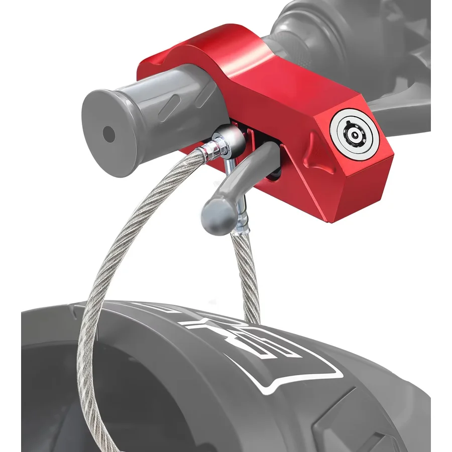 Motorcycle Handlebar Lock Motorcycle Helmet Lock Brake Lock Anti-Theft Grip Lock Combo bicycle security equipment adjustable