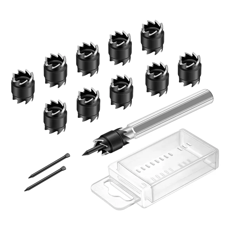 

Classy-13Pcs Spot Weld Cutter Set,3/8 HSS Spot Weld Cutter Remover Drill Bits Hole Cutter Remover For Power Drill Spot Welding