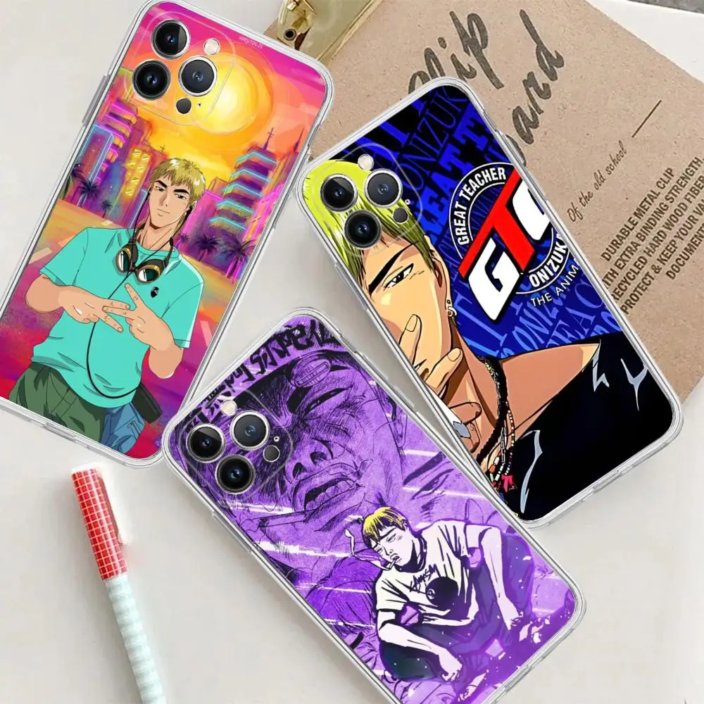 Great Teacher Onizuka GTO Anime Phone Case For IPhone 15 14 13 12 Mini 11 Pro XS Max X XR SE 6 7 8 Plus Soft Silicone Cover