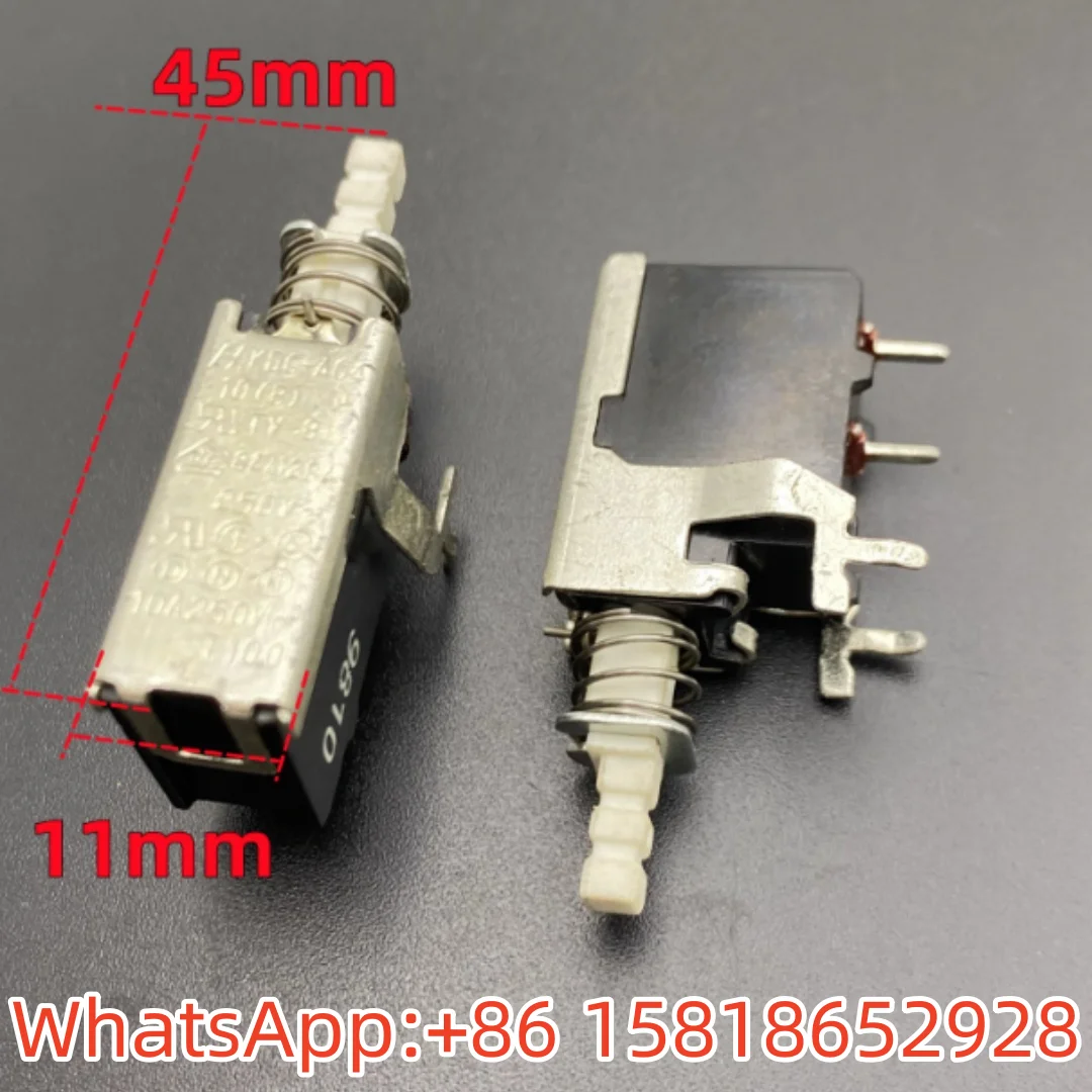 5pcs Taiwan FH KDC-A04-10 Self-Locking Power Switch TV-8 10A250 Adjustable Amplifier Chassis Button Buttons